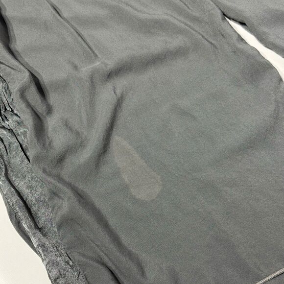 Hard Tail Forever Gray Rayon Wide Leg Pants Elastic High Waist Women Size L (A3) - Picture 8 of 12